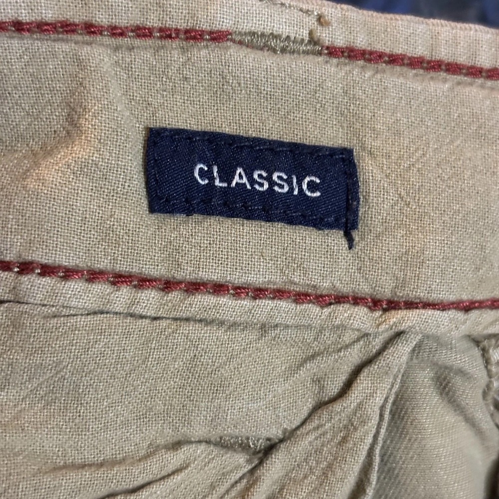 American Eagle Outfitters Mens 32 Cargo Shorts Khaki Classic Casual Utility Y2K - Picture 14 of 14
